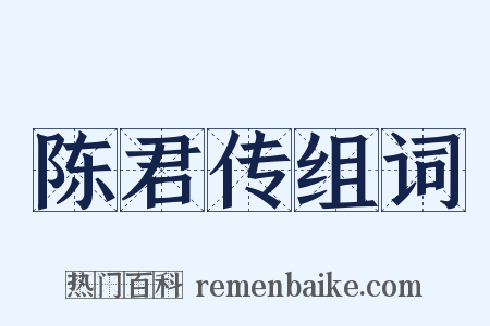 陈君传组词是什么意思的图片